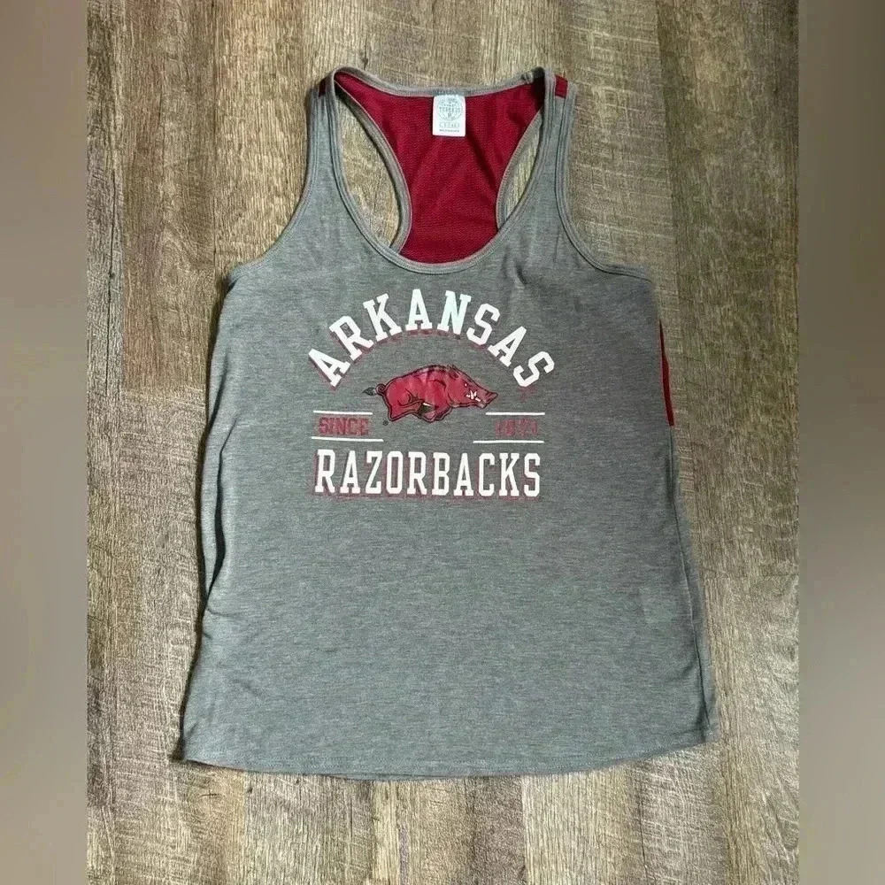 2 for $30 🆕Women’s Arkansas  Razorbacks Tank Top - Picture 7 of 14